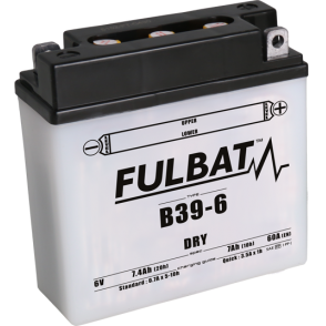 Akumulator FULBAT B39-6 (suchy, obsługowy, kwas w zestawie)