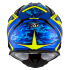 Kask Motocyklowy KYT STRIKE EAGLE REEF niebieski/żółty fluo - M
