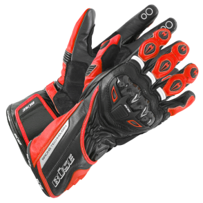 Rękawice motocyklowe BUSE Donington Pro czarno-czerwone