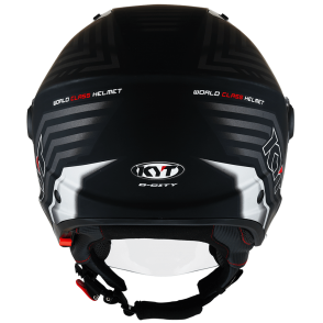 Kask Motocyklowy KYT D-CITY LUCENT srebrny - M