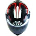 Kask motocyklowy KYT VENOM DIAMOND biało czarny