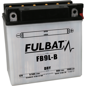 Akumulator FULBAT YB9L-B (suchy, obsługowy, kwas w zestawie)