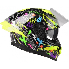 Kask Motocyklowy LAZER RAFALE SR Crazy (kol. Czarny - Multi) rozm. XL