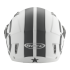 Kask motocyklowy ROCC 122 biało-srebrny matowy