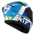 Kask Motocyklowy KYT TT-COURSE GRAND PRIX biały/jasny niebieski - L