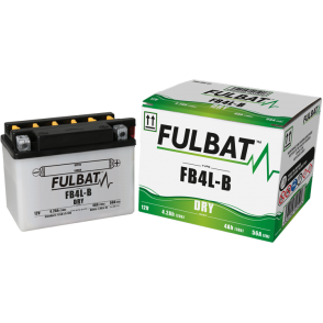 Akumulator FULBAT YB4L-B (suchy, obsługowy, kwas w zestawie)