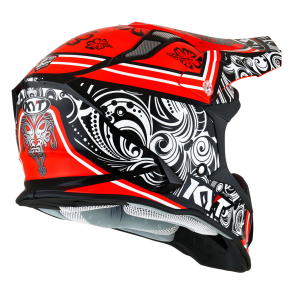 Kask Motocyklowy KYT STRIKE EAGLE POTION czerwony - M