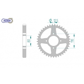 Zębatka AFAM tylna stalowa #630