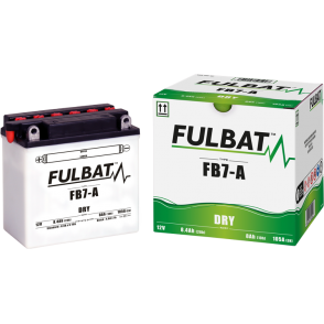 Akumulator FULBAT YB7-A (suchy, obsługowy, kwas w zestawie)