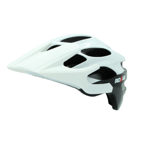 Kask rowerowy ROXAR MTB biało czarny (połysk) rozm.L (58-61cm)