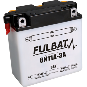Akumulator FULBAT 6N11A-3A (suchy, obsługowy, kwas w zestawie)