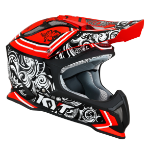 Kask Motocyklowy KYT STRIKE EAGLE POTION czerwony - M