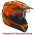 Kask motocyklowy ROCC 771 czarno-pomarańczowy M