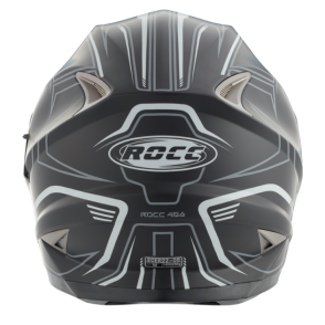 Kask motocyklowy ROCC 486 czarno-biały mat