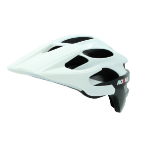 Kask rowerowy ROXAR MTB biało czarny (połysk) rozm.M (54-57cm)