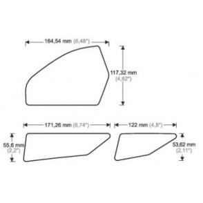 ONEDESIGN Grip Boczny HDR YAMAHA MT-07 21-22 czarny