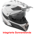 Kask motocyklowy ROCC 771 biało-czarny S