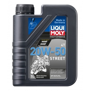 LIQUI MOLY Olej silnikowy mineralny do motocykli 20W50 Street 1 litr