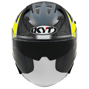 Kask Motocyklowy KYT NF-J ATTITUDE żółty - XL