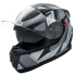 Kask motocyklowy ROCC 412 czarny-srebrny S