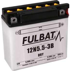 Akumulator FULBAT 12N5.5-3B (suchy, obsługowy, kwas w zestawie)