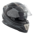 Kask motocyklowy ROCC 486 czarno-szary mat