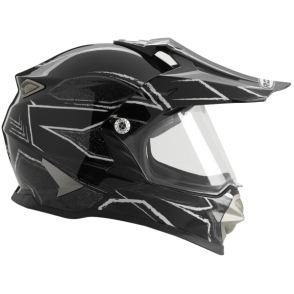 Kask motocyklowy ROCC 851 czarno-biały