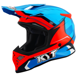 Kask Motocyklowy KYT SKYHAWK GLOWING niebieski - XL