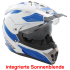 Kask motocyklowy ROCC 771 biało-niebieski S