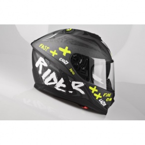 Kask Motocyklowy LAZER RAFALE Oni kol. czarny/ciemny szary/żółty fluo/matowy rozm. L