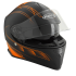 Kask motocyklowy ROCC 431 czarno-pomarańczowo-neonowy