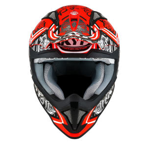 Kask Motocyklowy KYT STRIKE EAGLE POTION czerwony - M