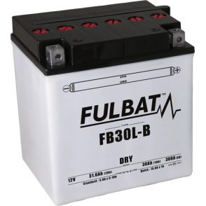 Akumulator FULBAT YB30L-B (suchy, obsługowy, kwas w zestawie)