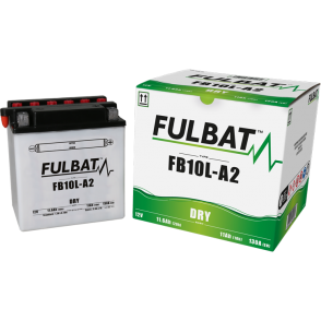 Akumulator FULBAT YB10L-A2 (suchy, obsługowy, kwas w zestawie)