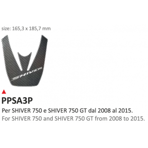 ONEDESIGN Naklejka na półkę kierownicy Aprilia Shiver 750/750gt from 2008 till 2016