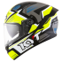 Kask Motocyklowy KYT NF-R ARTWORK żółty/szary - XL