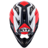 Kask motocyklowy KYT STRIKE EAGLE WINGS biało-czerwony