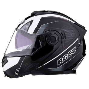 Kask motocyklowy ROCC 881 czarno-biały L