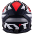 Kask motocyklowy KYT STRIKE EAGLE WINGS biało-czerwony