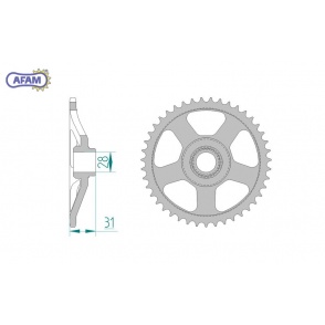 Zębatka AFAM tylna stalowa 35100-40