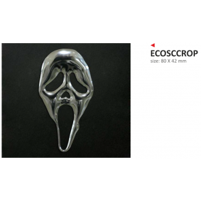 ONEDESIGN naklejka ecoprint 3D soft touch scream srebrne