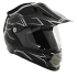 Kask motocyklowy ROCC 851 czarno-biały